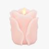 imageLuminara Crystal Rose Flameless Candle  36quot x 43quot Rosebud Pillar  Real Flame Technology wFlickering LED Light  Perfect for Mothers DayCrystal Rose