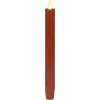 imageLuminara Flameless Candle Taper 1quot x 95quot Melted Top Real Wax Unscented Remote Ready Timer Crystal RoseBurnt Orange