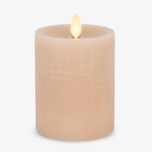 imageLuminara  Flameless LED Battery Operated Flickering Pillar Candles  Raisin Pack of 13x45  Realistic Moving Flame Real Wax IndoorOutdoor DecorIrish Cream