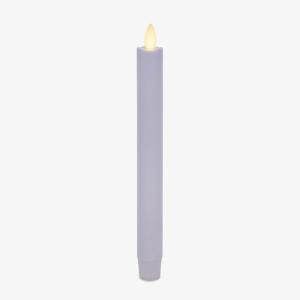imageLuminara Flameless Candle Taper 1quot x 95quot Melted Top Real Wax Unscented Remote Ready Timer Crystal RoseGentle Lavender