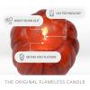 imageLuminara  Flameless Halloween LED Candle Battery Operated Moving Flame  Metallic Gold Orange Pumpkin  Pack of 15x45  Unscented Indoor UseAntique Orange