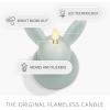 imageLuminara Easter Bunny Candle Dusky Rose 32quot x 32quot x 51quot Flameless RealFlame HolidayInspired Decor AA Batteries Flickering LED FlameFresh Mint