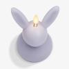 imageLuminara Easter Bunny Candle Dusky Rose 32quot x 32quot x 51quot Flameless RealFlame HolidayInspired Decor AA Batteries Flickering LED FlameGentle Lavender