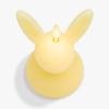 imageLuminara Easter Bunny Candle Dusky Rose 32quot x 32quot x 51quot Flameless RealFlame HolidayInspired Decor AA Batteries Flickering LED FlameLemon Chiffon