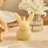 imageLuminara Easter Bunny Candle Dusky Rose 32quot x 32quot x 51quot Flameless RealFlame HolidayInspired Decor AA Batteries Flickering LED FlameLemon Chiffon