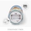 imageLuminara Embedded Flameless LED Candle  Orange Leaf 35quot x 65quot  Moving Flame Pillar Battery Operated Timer Real Wax Unscented SafeChambray