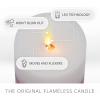 imageLuminara Embedded Flameless LED Candle  Orange Leaf 35quot x 65quot  Moving Flame Pillar Battery Operated Timer Real Wax Unscented SafeRowan Berries