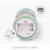 imageLuminara Embedded Flameless LED Candle  Orange Leaf 35quot x 65quot  Moving Flame Pillar Battery Operated Timer Real Wax Unscented SafeTeal
