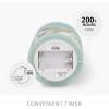 imageLuminara Embedded Flameless LED Candle  Orange Leaf 35quot x 65quot  Moving Flame Pillar Battery Operated Timer Real Wax Unscented SafeTeal