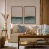 imageLuminara Embedded Flameless LED Candle  Orange Leaf 35quot x 65quot  Moving Flame Pillar Battery Operated Timer Real Wax Unscented SafeTeal