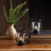 imageLuminara Flameless Tealights Rechargeable LED Set of 2 15quot x 21quot Battery Operated Moving Flame wUSB Charging Base Indoor Safe Decorative Lights2Pack