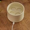 imageLuminara Flameless Tealights Rechargeable LED Set of 2 15quot x 21quot Battery Operated Moving Flame wUSB Charging Base Indoor Safe Decorative Lights4Pack