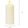 imageLuminara Realistic Artificial Moving Flame Votive Candle  Set of 2  Moving Flame LED Battery Operated Lights for Christmas Halloween  Remote Ready  Remote Sold Separately  Ivory  15quot x 4quot