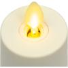 imageLuminara Realistic Artificial Moving Flame Votive Candle  Set of 2  Moving Flame LED Battery Operated Lights for Christmas Halloween  Remote Ready  Remote Sold Separately  Ivory  15quot x 4quot