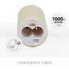 imageLuminara Scalloped Edge Flameless LED Candle  Ivory 35quot x 7quot  Real Wax Pillar Battery Operated Moving Flame wTimer Unscented 1000Hr Runtime35 x 5