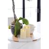 imageLuminara Scalloped Edge Flameless LED Candle  Ivory 35quot x 7quot  Real Wax Pillar Battery Operated Moving Flame wTimer Unscented 1000Hr Runtime4 x 53