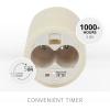 imageLuminara Scalloped Edge Flameless LED Candle  Ivory 35quot x 7quot  Real Wax Pillar Battery Operated Moving Flame wTimer Unscented 1000Hr Runtime7 inch