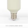 imageLuminara Set of 2 Pearl Ivory Flameless Candle E12 Taper Bulbs Flat Top  1quot x 4quot for Chandeliers Wall Sconces and Lighting Fixtures1 Pc 1 x 95