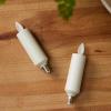 imageLuminara Set of 2 Pearl Ivory Flameless Candle E12 Taper Bulbs Flat Top  1quot x 4quot for Chandeliers Wall Sconces and Lighting Fixtures2 Pcs  1 x 4