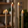 imageLuminara Set of 2 Pearl Ivory Flameless Candle E12 Taper Bulbs Flat Top  1quot x 4quot for Chandeliers Wall Sconces and Lighting Fixtures2 Pcs  1 x 4