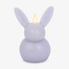 imageLuminara Easter Bunny Candle Dusky Rose 32quot x 32quot x 51quot Flameless RealFlame HolidayInspired Decor AA Batteries Flickering LED FlameGentle Lavender