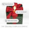 imageLuminara  Flameless Holiday LED Candle Battery Operated Moving Flame  Green Gift Box  Pack of 13x425  Glitter Ribbon with 5Hour Timer CandleGreen