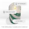 imageLuminara  Flameless Holiday LED Candle Battery Operated Moving Flame Green Candy Cane  Pack of 165quot  Unscented Indoor Realistic Flickering SafeGreen