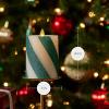 imageLuminara  Flameless Holiday LED Candle Battery Operated Moving Flame Green Candy Cane  Pack of 165quot  Unscented Indoor Realistic Flickering SafeGreen
