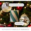 imageLuminara  Flameless Holiday LED Candle Battery Operated Moving Flame Green Candy Cane  Pack of 165quot  Unscented Indoor Realistic Flickering SafeGreen