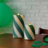 imageLuminara  Flameless Holiday LED Candle Battery Operated Moving Flame Green Candy Cane  Pack of 165quot  Unscented Indoor Realistic Flickering SafeGreen