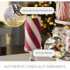 imageLuminara  Flameless Holiday LED Candle Battery Operated Moving Flame Green Candy Cane  Pack of 165quot  Unscented Indoor Realistic Flickering SafeRed