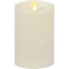 imageLuminara  Flameless LED Battery Operated Flickering Pillar Candles  White  Pack of 1 325quot x 7quot  Realistic Moving Flame Real Wax IndoorOutdoor65inch