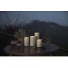imageLuminara  Flameless LED Battery Operated Flickering Pillar Candles  White  Pack of 1 325quot x 7quot  Realistic Moving Flame Real Wax IndoorOutdoor65inch