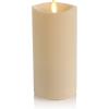 imageLuminara  Flameless LED Battery Operated Flickering Pillar Candles  White  Pack of 1 325quot x 7quot  Realistic Moving Flame Real Wax IndoorOutdoor7inch