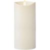 imageLuminara  Flameless LED Battery Operated Flickering Pillar Candles  White  Pack of 1 325quot x 7quot  Realistic Moving Flame Real Wax IndoorOutdoor7inch