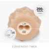 imageLuminara Chalky Artichoke Flameless LED Candle Loden Green 36quot x 425quot Battery Operated Moving Flame Indoor Decor Timer Function UnscentedBaked Clay
