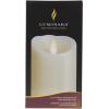 imageLuminara Flameless Candles Pillar Vanilla Scented Ivory Real Wax Moving Flame Effect 35quotx7quot