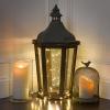 imageLuminara Flameless Candles Pillar Vanilla Scented Ivory Real Wax Moving Flame Effect 35quotx7quot
