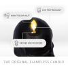imageLuminara Flameless Hallooween Decor  Skeleton Figural LED Candle Natural Color Ivory 374quot x 425quot Real Wax Moving Flame Battery Operated wTimerSmall Single Moving Flame