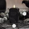 imageLuminara Flameless Hallooween Decor  Skeleton Figural LED Candle Natural Color Ivory 374quot x 425quot Real Wax Moving Flame Battery Operated wTimerTombstone