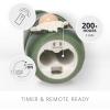 imageLuminara Gnome Figural Flameless LED Candle  Green 22quot x 6quot  Battery Operated Christmas Winter Decoration Real Wax Unscented Home Decor IndoorGreen