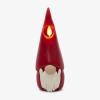 imageLuminara Gnome Figural Flameless LED Candle  Green 22quot x 6quot  Battery Operated Christmas Winter Decoration Real Wax Unscented Home Decor IndoorRed