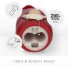 imageLuminara Gnome Figural Flameless LED Candle  Green 22quot x 6quot  Battery Operated Christmas Winter Decoration Real Wax Unscented Home Decor IndoorRed