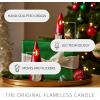 imageLuminara Gnome Figural Flameless LED Candle  Green 22quot x 6quot  Battery Operated Christmas Winter Decoration Real Wax Unscented Home Decor IndoorRed