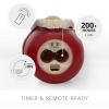 imageLuminara Gnome Figural Flameless LED Candle  Green 22quot x 6quot  Battery Operated Christmas Winter Decoration Real Wax Unscented Home Decor IndoorRed