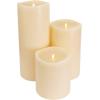 imageLuminara Grand Pillar Flameless LED Candle Ivory 625quot x 15quot Battery Operated Real Wax wTimer Moving Flame Realistic Unscented Home Decor Safe625x106inch