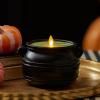imageLuminara Green Potion Flameless LED Candle Cauldron Frosted Matt Black Painted Halloween Decoration Moving Flame Candle 57quot x 425quot