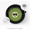 imageLuminara Green Potion Flameless LED Candle Cauldron Frosted Matt Black Painted Halloween Decoration Moving Flame Candle 57quot x 425quot
