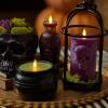 imageLuminara Green Potion Flameless LED Candle Cauldron Frosted Matt Black Painted Halloween Decoration Moving Flame Candle 57quot x 425quot
