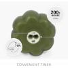 imageLuminara Pumpkin Figural Flameless Flickering Moving Flame LED Candle 55quot x 425quot Chalky Finish Real Unscented Wax Time Function Loden Green